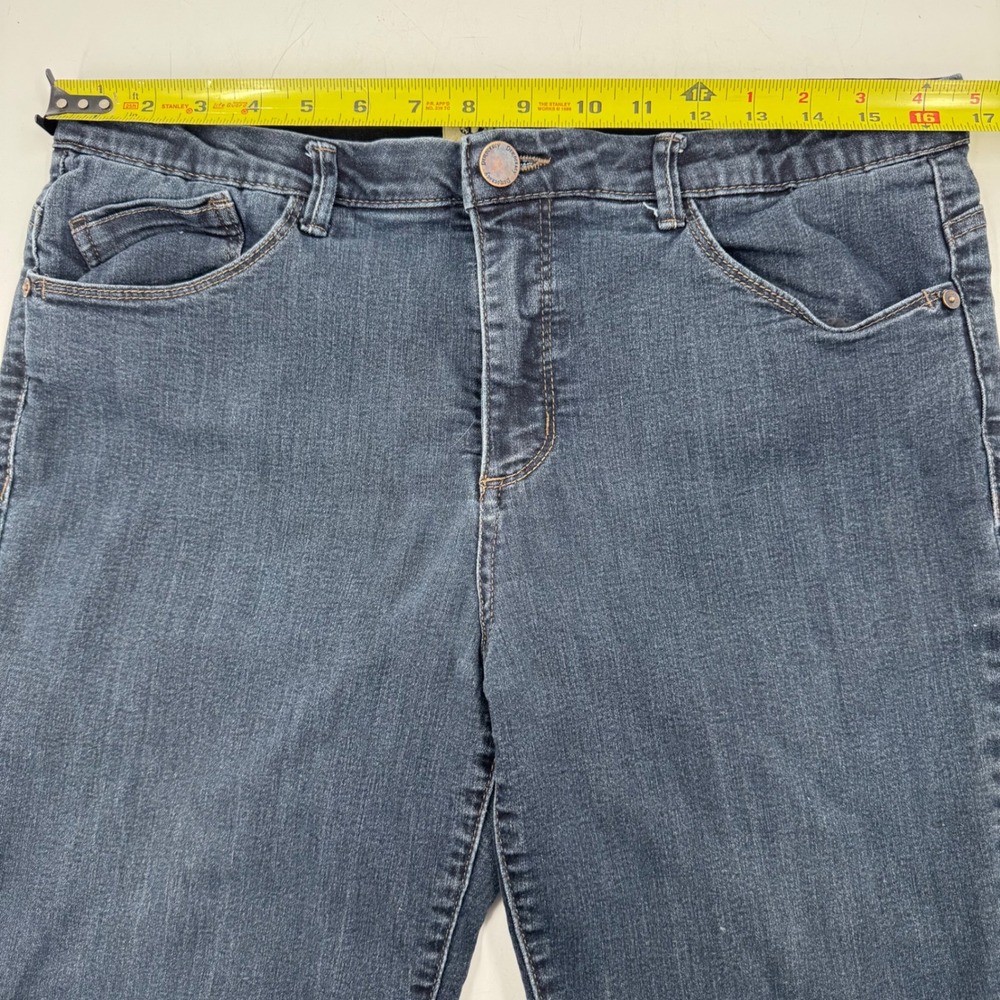Democracy Ab Technology Women's Jeans Size 14 Dark Wash Slim Fit Stretch - Picture 2 of 11
